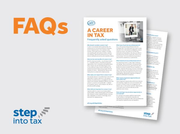 Step into tax FAQ's square