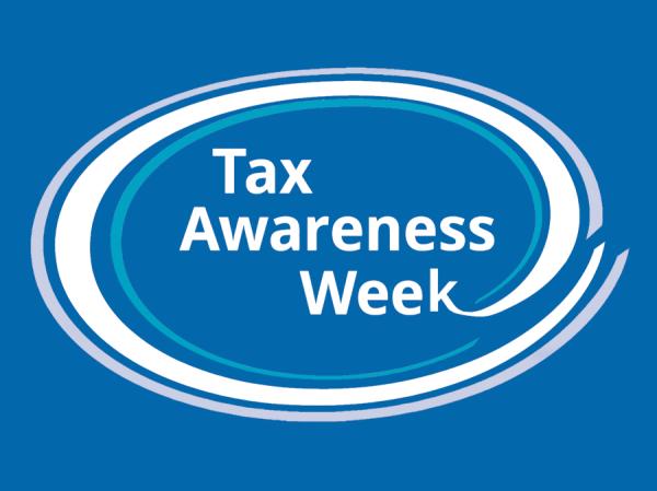 Tax Awareness Week logo white