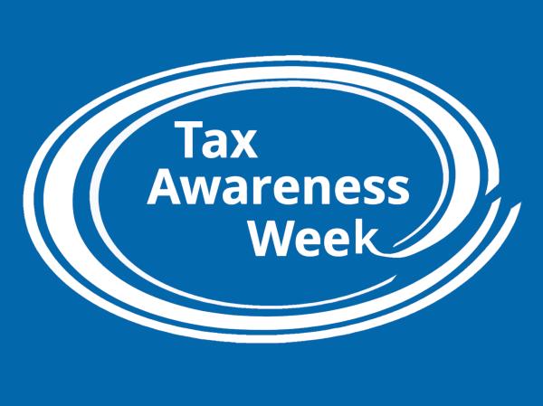 Tax Awareness Week logo white