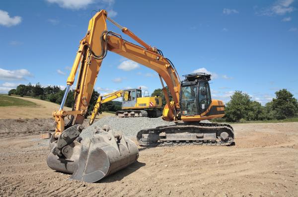 digger in sand