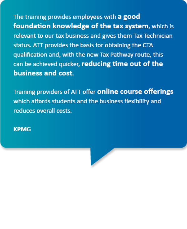 Quote from KPMG on training ATT