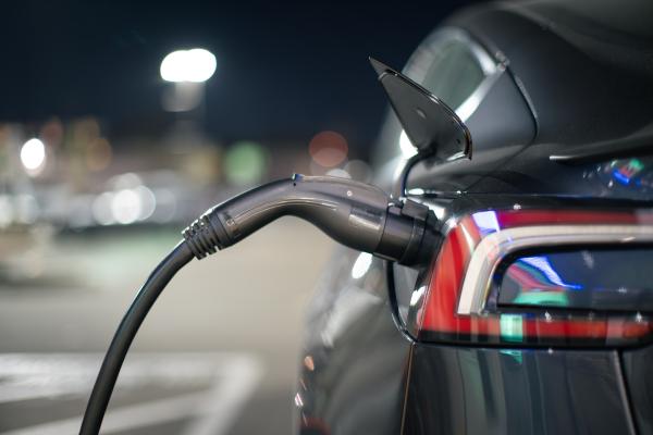 Image of electric car charging 