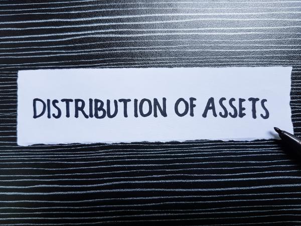 Paper saying Distribution of Assets